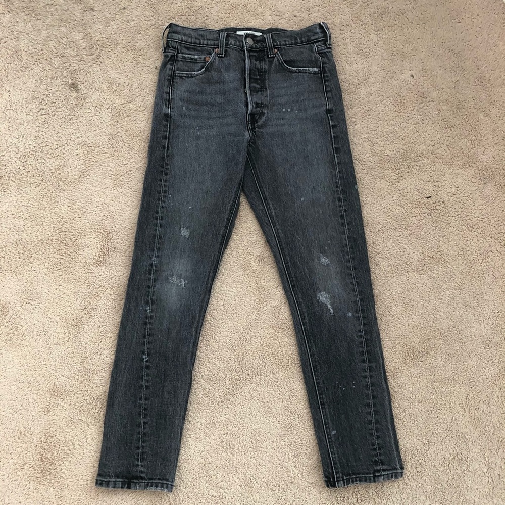 Levi high rise 501 skinny jeans. Great condition